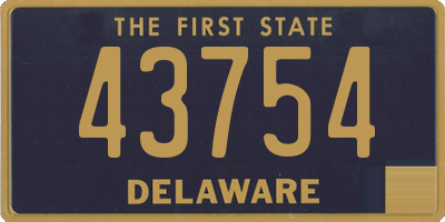 DE license plate 43754