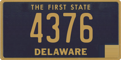 DE license plate 4376