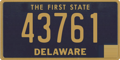 DE license plate 43761