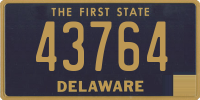 DE license plate 43764