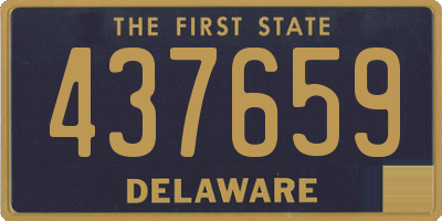 DE license plate 437659