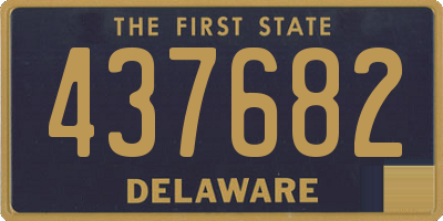 DE license plate 437682