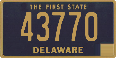 DE license plate 43770