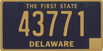 DE license plate 43771