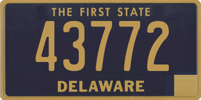 DE license plate 43772