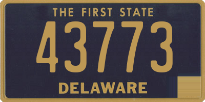 DE license plate 43773