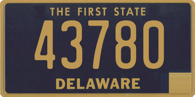 DE license plate 43780