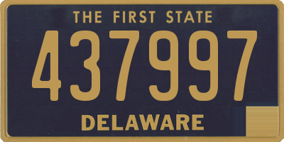 DE license plate 437997