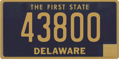 DE license plate 43800