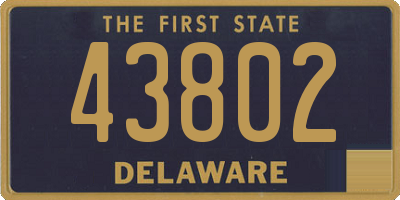 DE license plate 43802