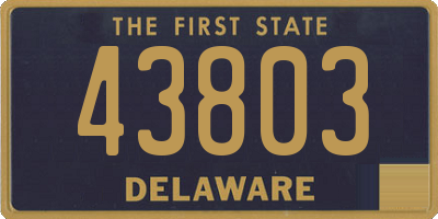 DE license plate 43803