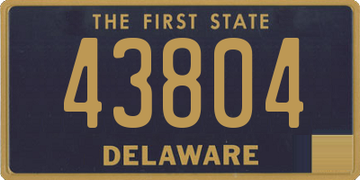 DE license plate 43804