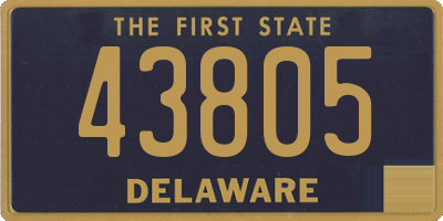 DE license plate 43805