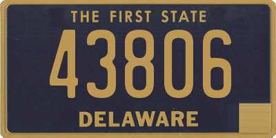 DE license plate 43806