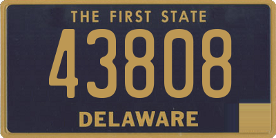 DE license plate 43808