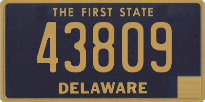 DE license plate 43809