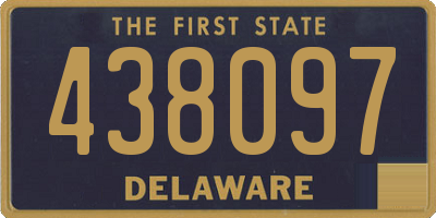 DE license plate 438097