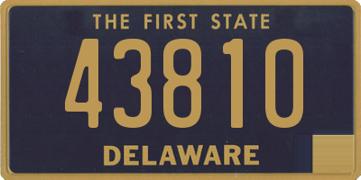 DE license plate 43810