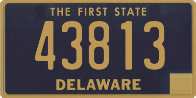 DE license plate 43813