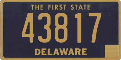 DE license plate 43817