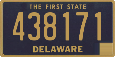 DE license plate 438171