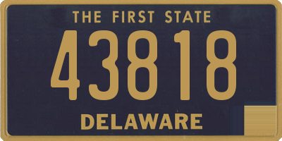 DE license plate 43818