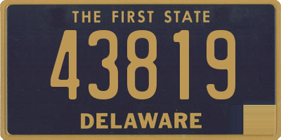 DE license plate 43819