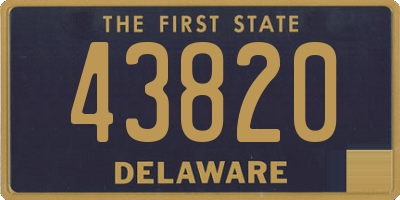 DE license plate 43820