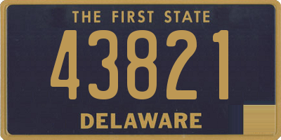 DE license plate 43821