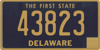 DE license plate 43823