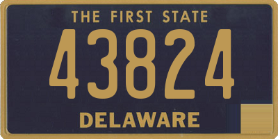 DE license plate 43824