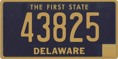 DE license plate 43825