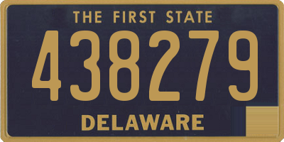DE license plate 438279