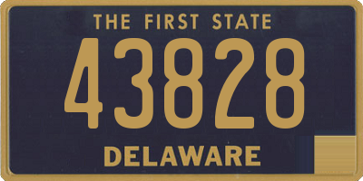 DE license plate 43828