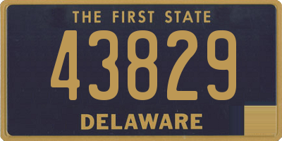 DE license plate 43829