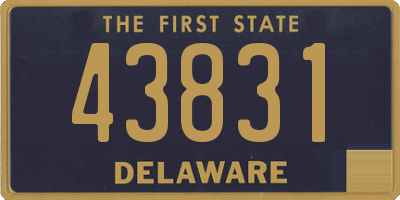 DE license plate 43831