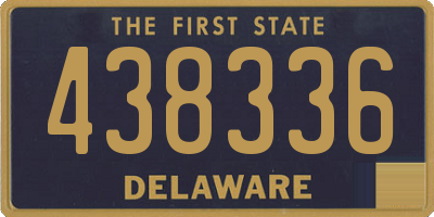 DE license plate 438336