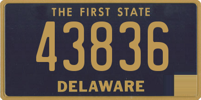 DE license plate 43836