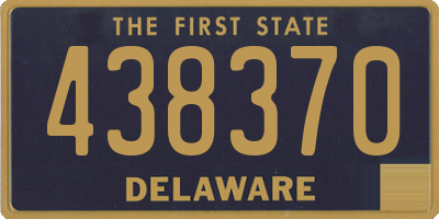 DE license plate 438370