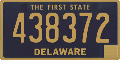 DE license plate 438372