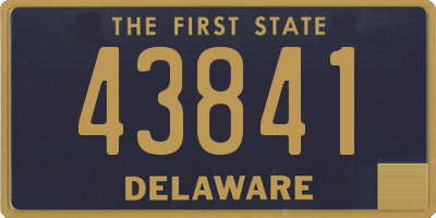 DE license plate 43841