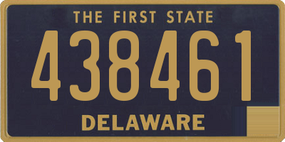 DE license plate 438461