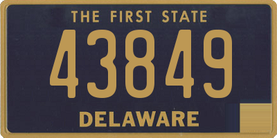 DE license plate 43849