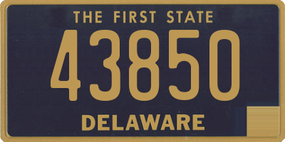 DE license plate 43850