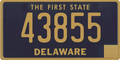 DE license plate 43855