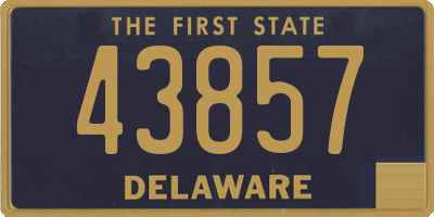 DE license plate 43857