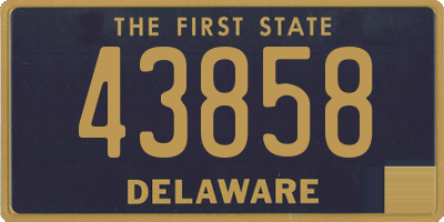 DE license plate 43858