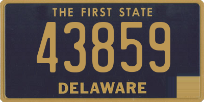 DE license plate 43859