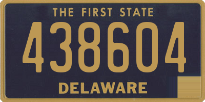 DE license plate 438604