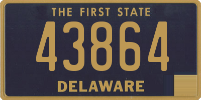 DE license plate 43864